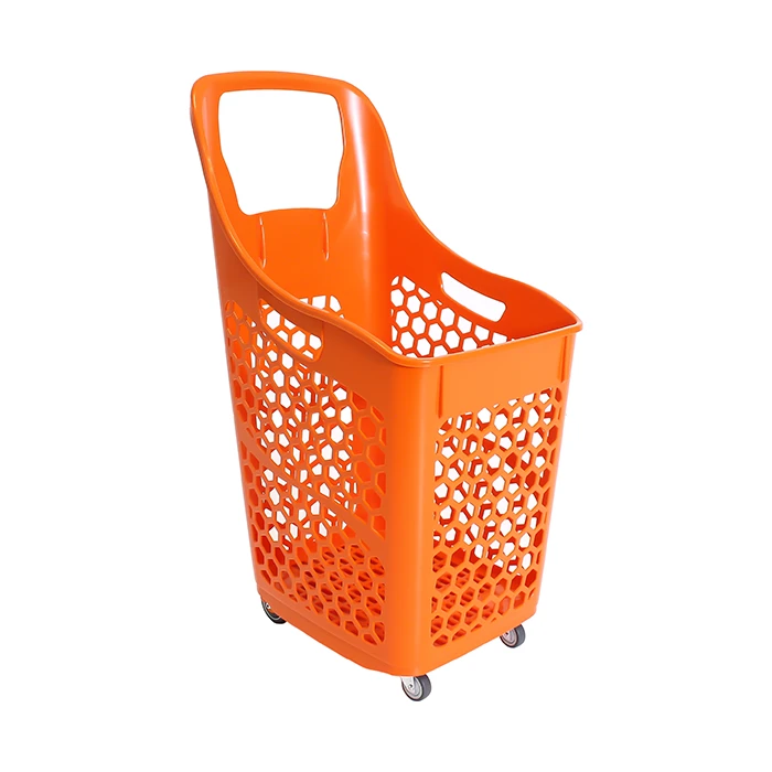Rolling basket B90 in orange colour