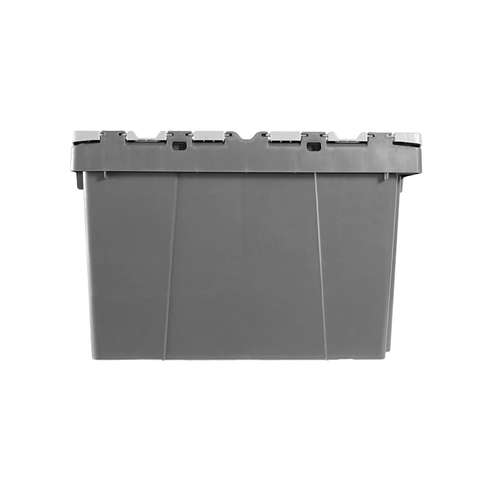 Stackable box with lids in profile view