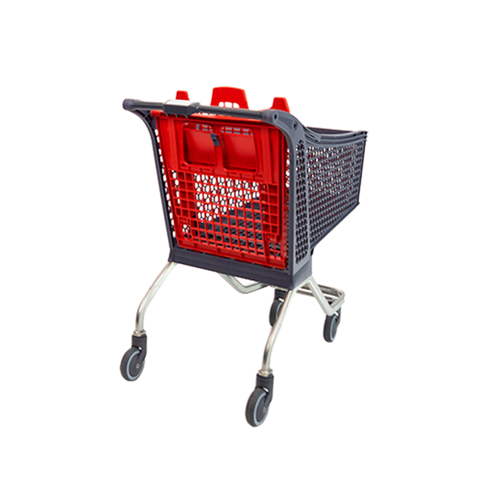 Side view of shopping trolley