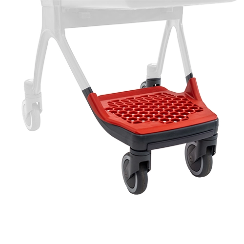 Lower tray for supermarket basket trolley