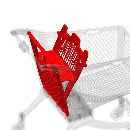 Child seat for supermarket trolley